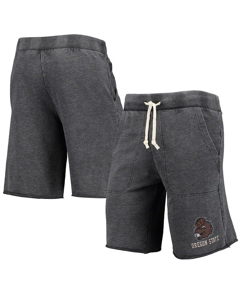 Men's Heathered Black Alternative Apparel Oregon State Beavers Victory Lounge Shorts