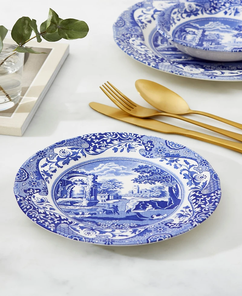 Spode Blue Italian Salad Plates, Set of 4