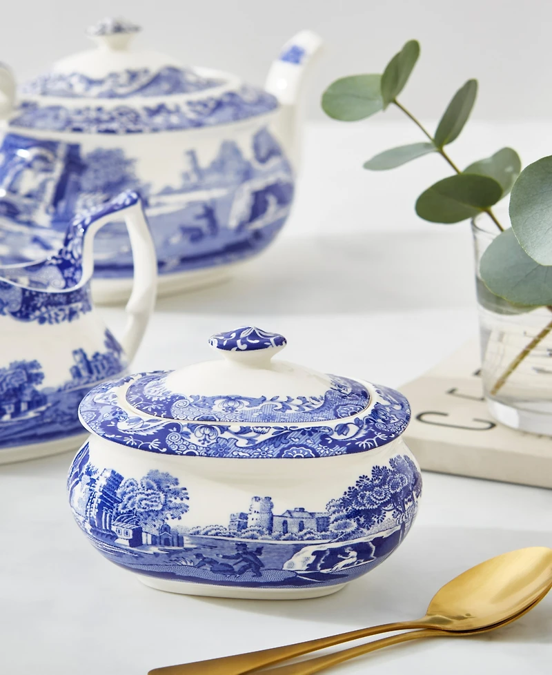 Spode Blue Italian Sugar Bowl