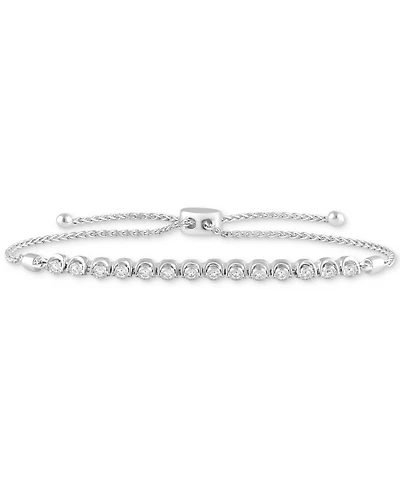 Forever Grown Diamonds Lab-Created Diamond Bolo Bracelet (1/4 ct. t.w.) in Sterling Silver