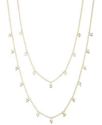 Bonheur Jewelry Marguerite Multi Strand Crystal Necklace
