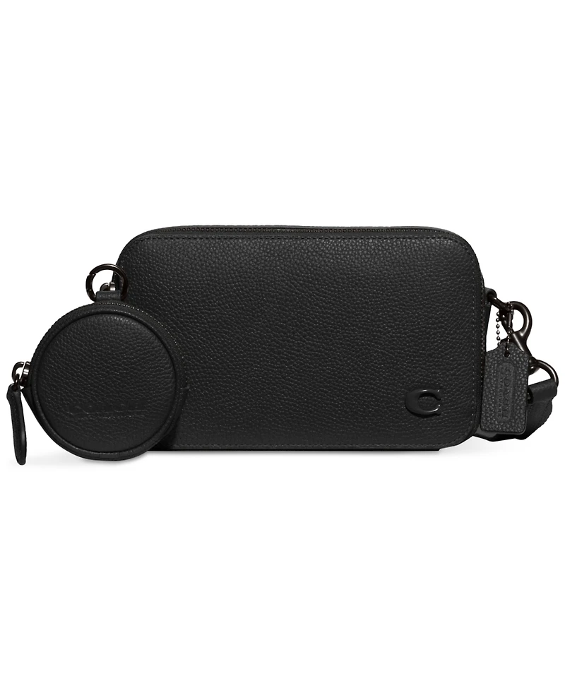 Coach Leather Charter Slim Crossbody with Adjustable Web Strap