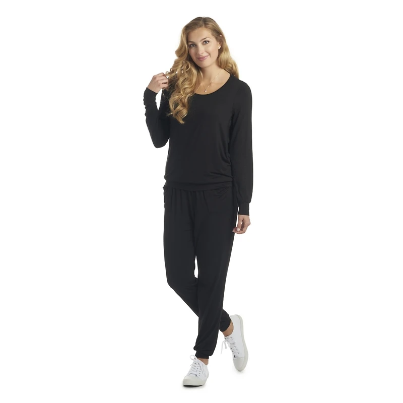 Everly Grey Maternity Whitney 2-Piece Maternity/Nursing Top & Pant Set