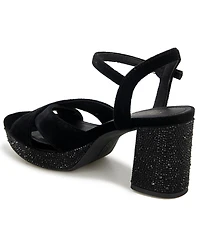 Kenneth Cole Reaction Women's Reeva Velvet Platform Dress Sandals