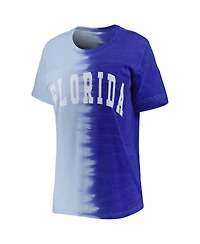 Women's Gameday Couture Royal Florida Gators Find Your Groove Split-Dye T-shirt