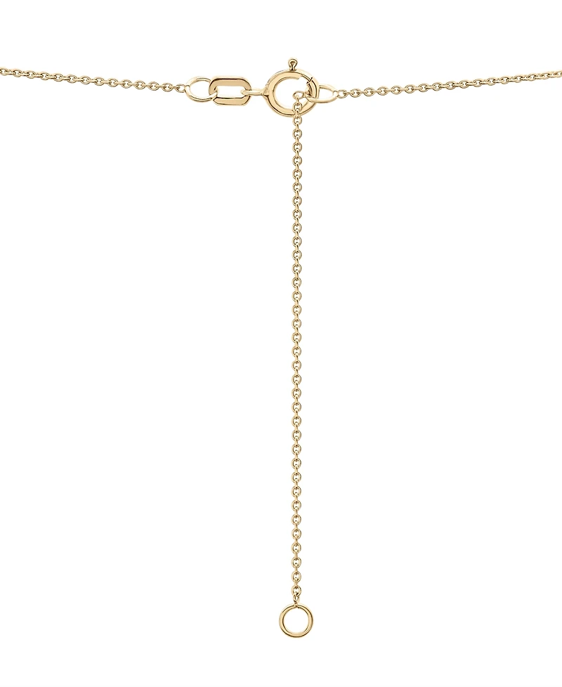 Wrapped Diamond Heartbeat Pendant Necklace (1/10 ct. t.w.) in 10k Gold, 17" + 1" extender, Created by Macy's