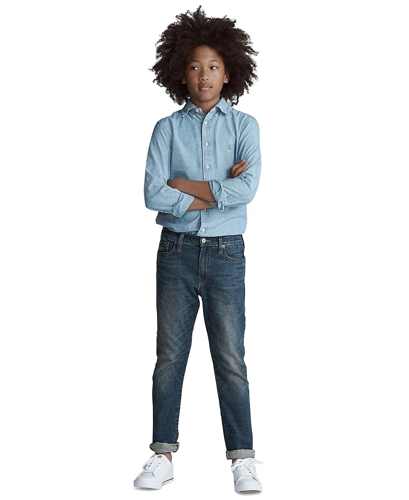 Polo Ralph Lauren Big Boys Cotton Chambray Sport Shirt