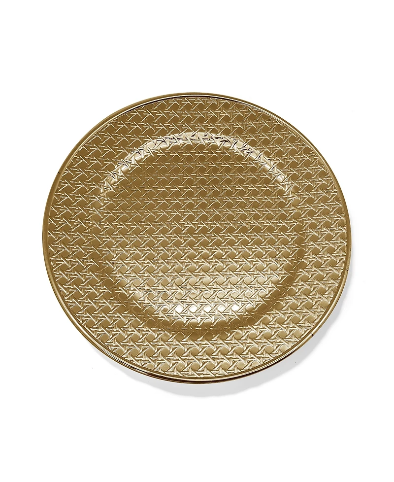 American Atelier Impressions Charger Plates 13" Electroplated Set, 4 Pieces