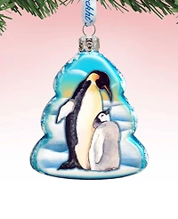 Designocracy Penguin Family Mercury Holiday Ornament