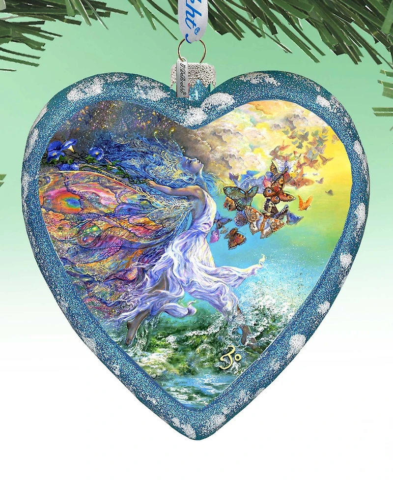 G.DeBrekht Butterfly Fairy Heart Holiday Ornament