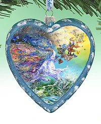 G.DeBrekht Butterfly Fairy Heart Holiday Ornament