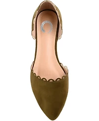 Journee Collection Women's Jezlin Scalloped Flats