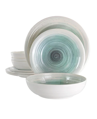 Elama Irene Melamine 12 Pc. Dinnerware Set, Service for 4