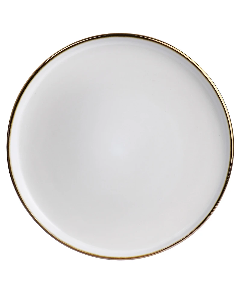 Elama Alejandro Gold-Tone Salad Plates, Set of 6