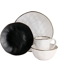 Elama Andres 16 Pc. Stoneware Dinnerware Set, Service for 4