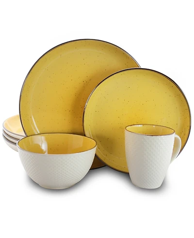 Elama Yeva 16 Pc. Dinnerware Set, Service for 4
