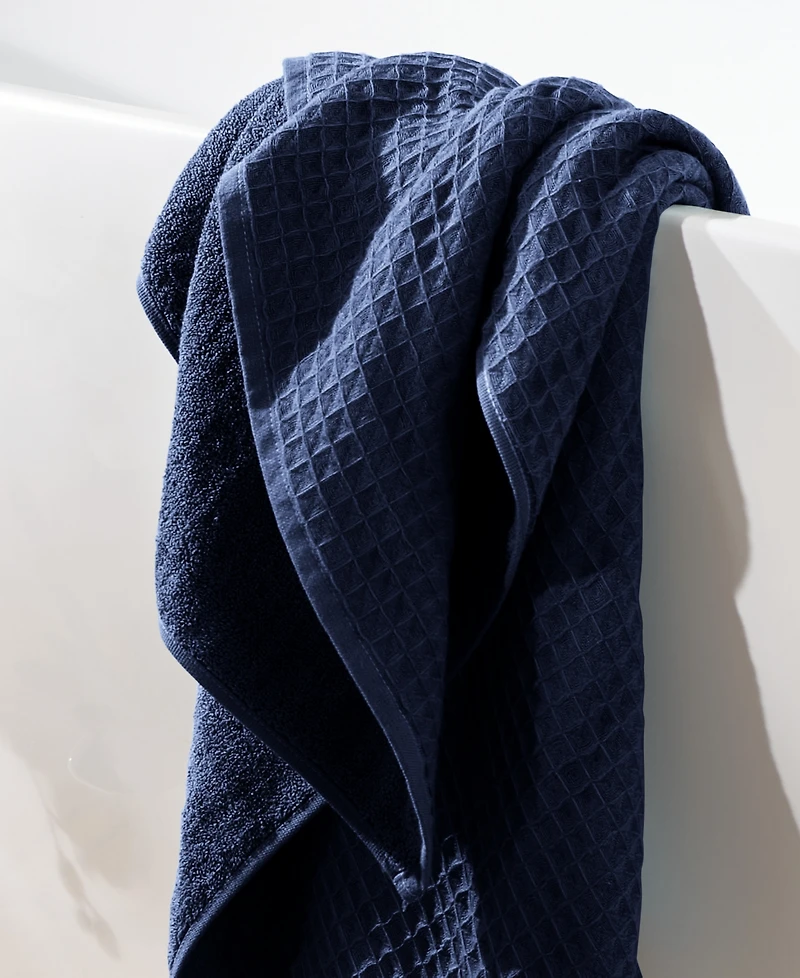 Uchino Waffle Twist 100% Cotton Washcloth, 13" x