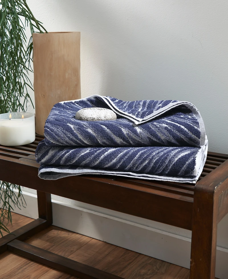 Uchino Shibori Cotton Bath Towel, 30" x 60"