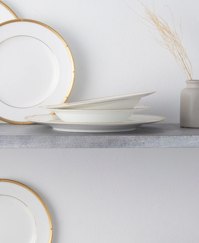 Noritake Rochelle Gold Set of 4 Soup Bowls, Service For 4
