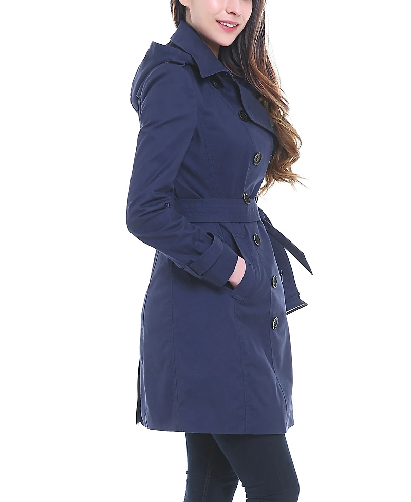 Women's Adley Water Resistant Hooded Trench Coat