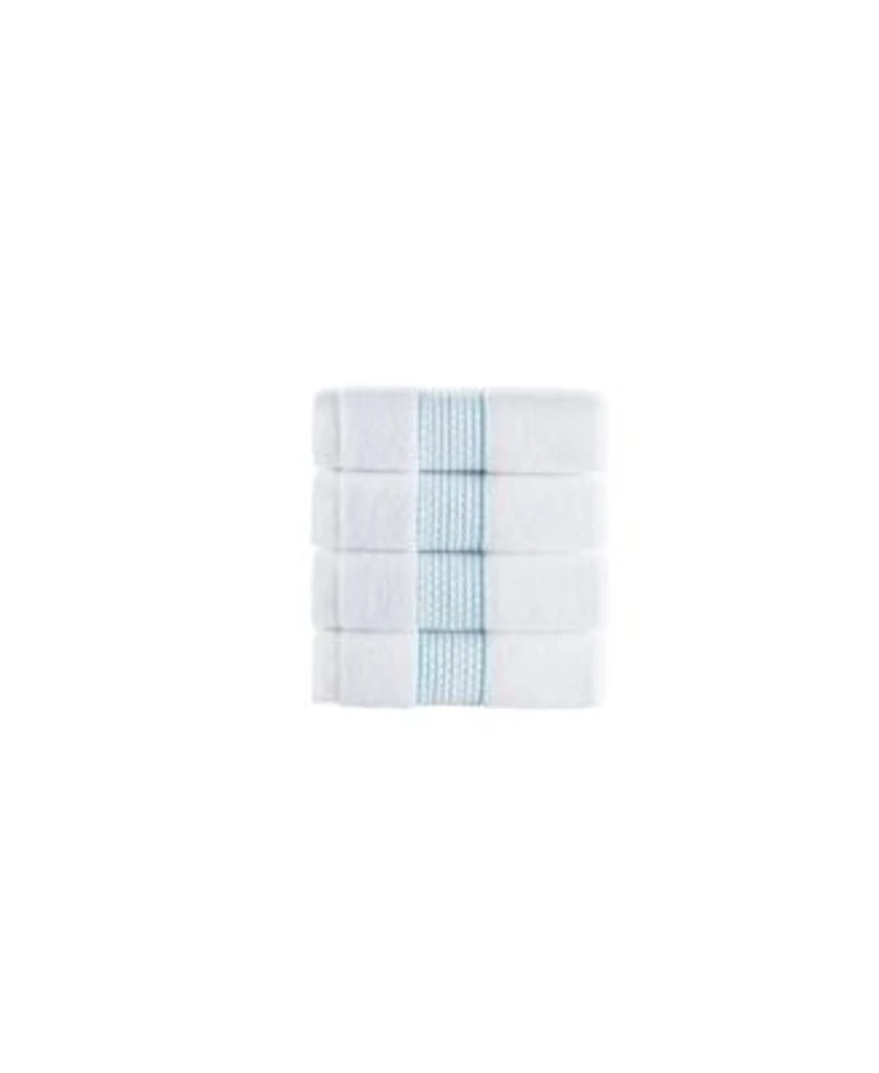 Brooks Brothers Rope Stripe Border Bath Towels