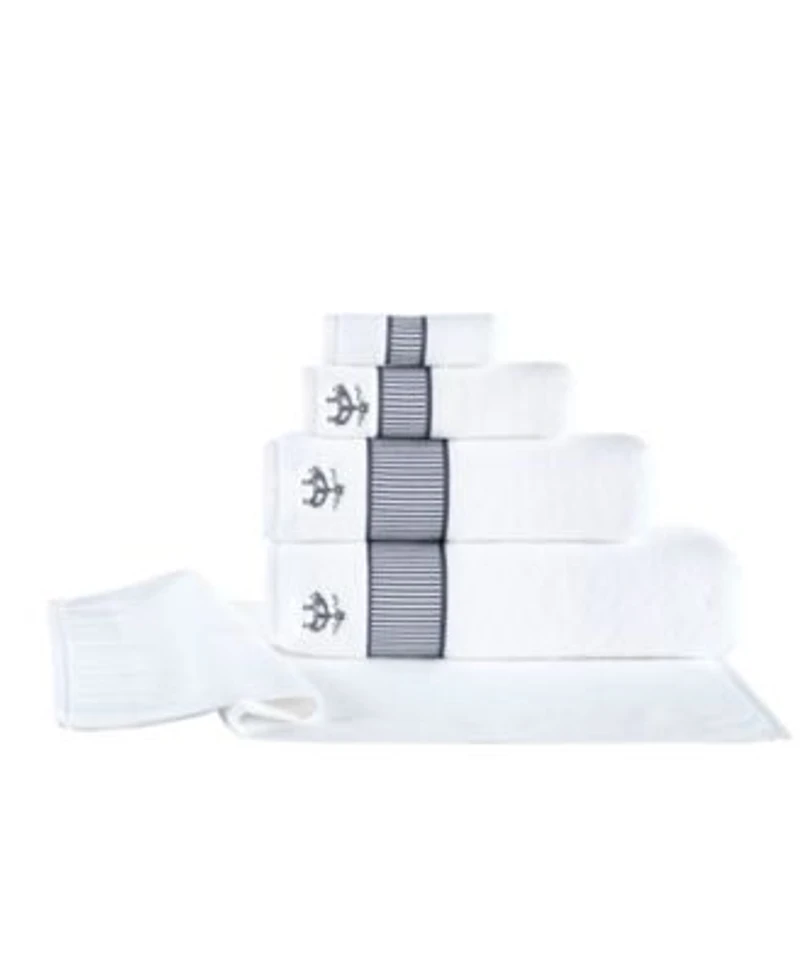Brooks Brothers Fancy Border Bath Towels