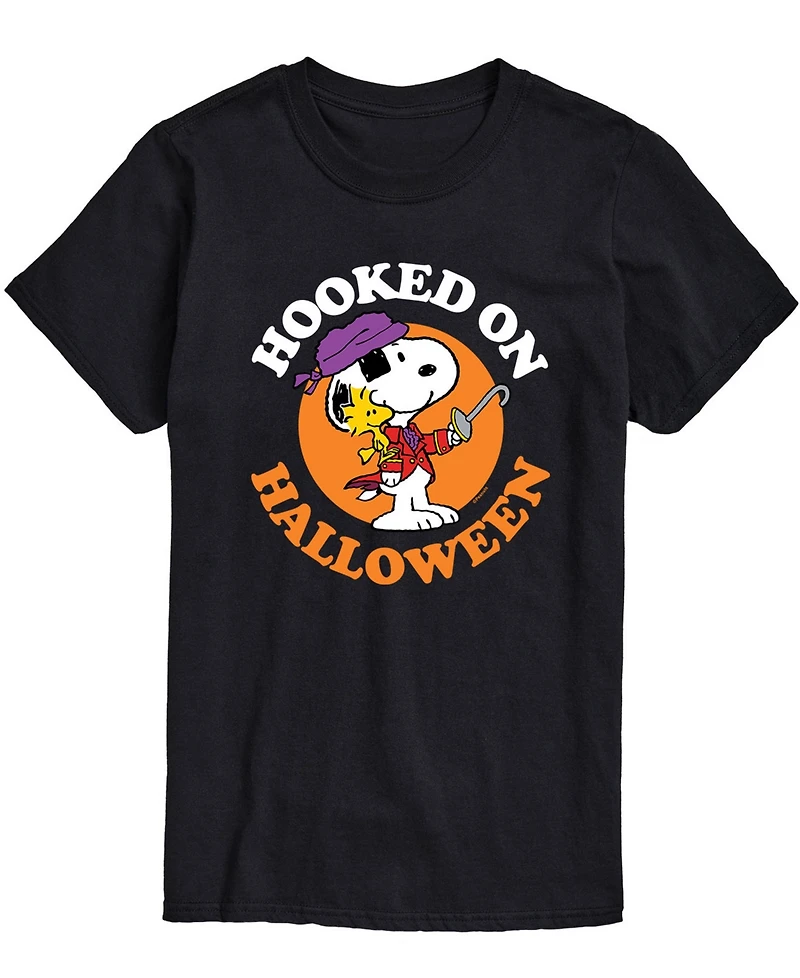 Airwaves Men's Peanuts Hooked On Halloween T-shirt