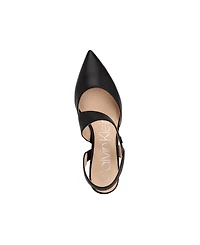 Calvin Klein Women's Larin Pointed Toe Slingback Asymmetrical Strap Pumps