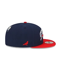 Men's New Era X Staple Navy, Red New England Patriots Pigeon 9Fifty Snapback Hat