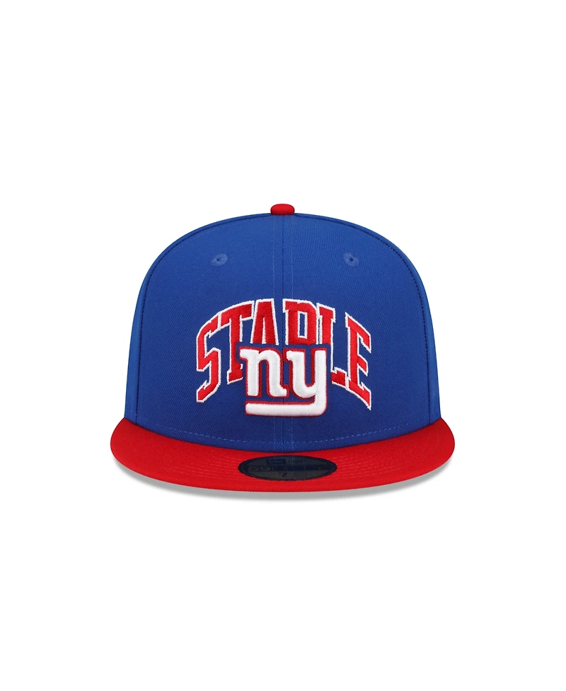 Men's New Era X Staple Royal, Red York Giants Pigeon 59Fifty Fitted Hat
