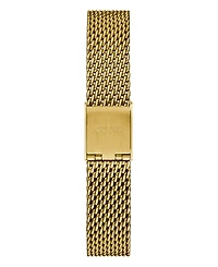Guess Women's Gold-Tone Mesh Bracelet Watch 25mm