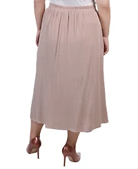 Ny Collection Plus Size Knee Length A-Line Skirt