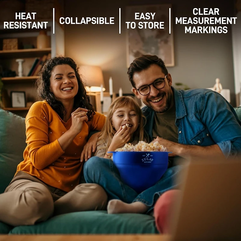 Microwave Popcorn Popper - Bpa Free Silicone Popcorn Popper Microwave Popcorn Bowl