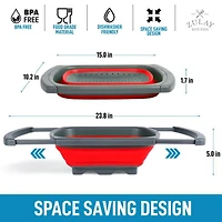 Collapsible Colander With Extendable Handles
