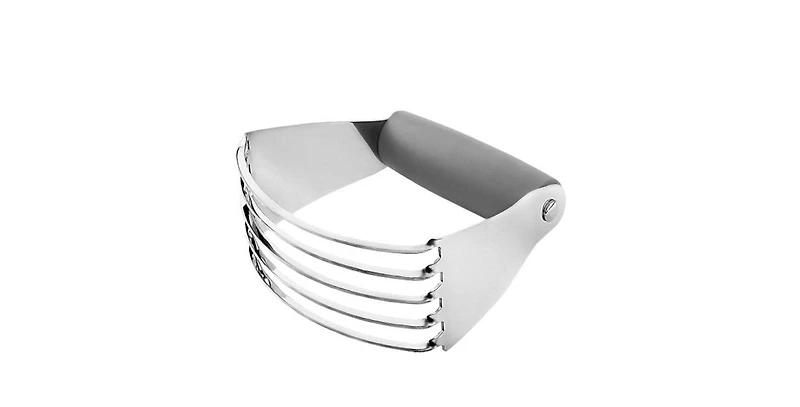Zulay Kitchen Stainless Steel Dough Blender, Pastry Cutter, Heavy Duty Blender and Cutter with Blades