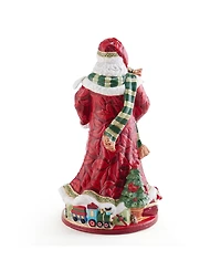 Fitz and Floyd Holiday Home African American Santa Figurine