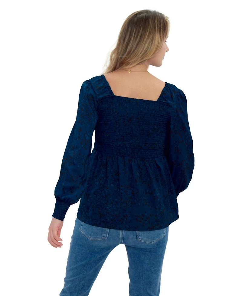 Women's Maternity Everywear Smocked Top