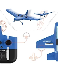 Sharper Image Air Bolt Racer Rc Airplane Set, 7 Piece