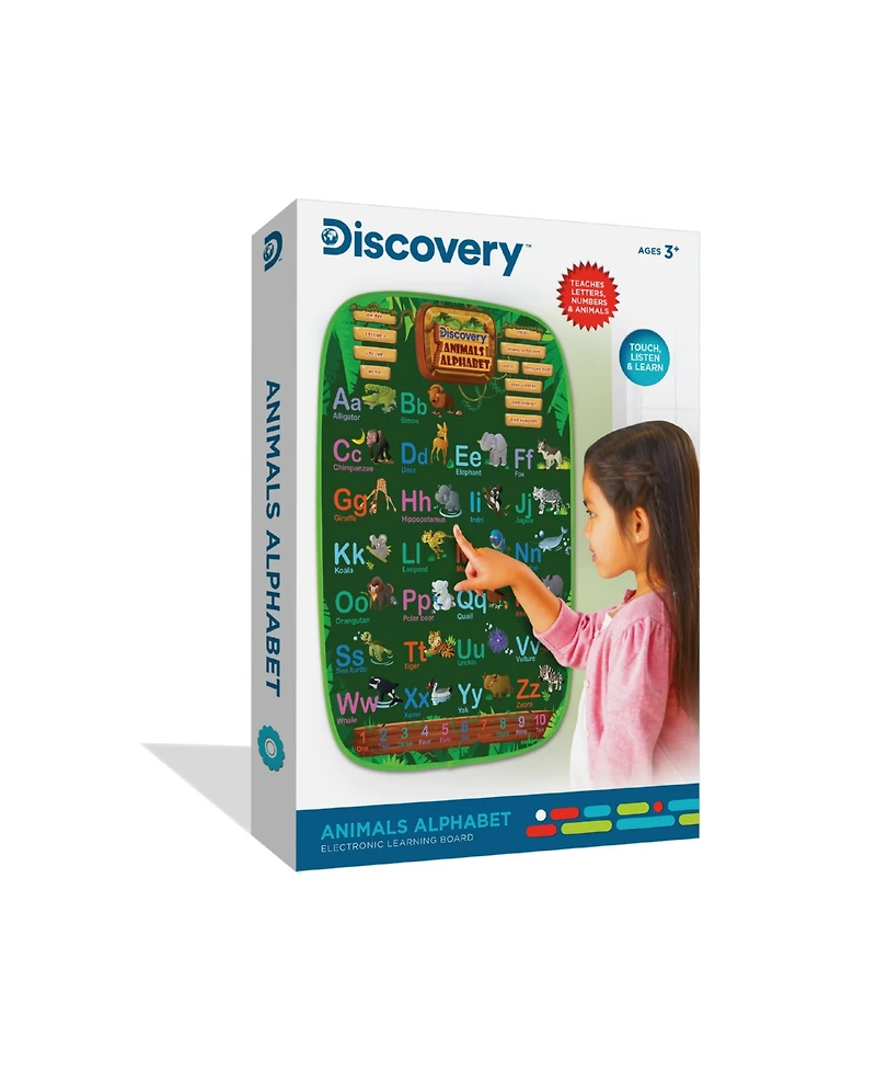 Closeout! Discovery Kids Animal Alphabet Electronic Learning Board Set, 34 Piece