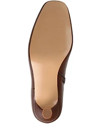 Journee Collection Women's Kelssa Square Toe Kitten Heel Dress Booties