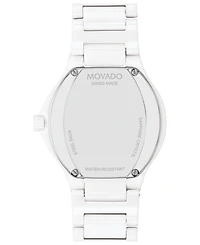 Movado Women's Se Swiss Quartz Ceramic Yellow Pvd Bracelet Watch 33mm