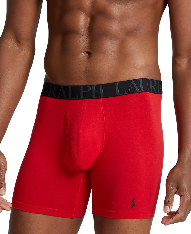 Polo Ralph Lauren Men's 3-Pack Classic Stretch Boxer Briefs