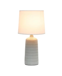 Simple Designs Textured Linear Table Lamp