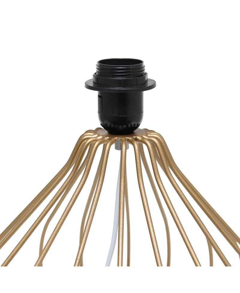 Simple Designs Geometrically Wired Table Lamp
