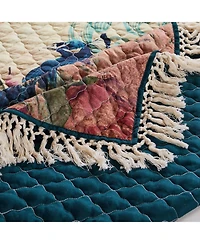 Greenland Home Fashions Eden Peacock 3-Pc. Quilt Set, King/California King