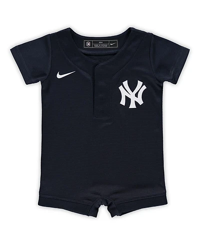 Newborn and Infant Boys and Girls Nike Navy New York Yankees Official Jersey Romper