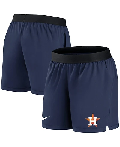 Women's Nike Navy Houston Astros Authentic Collection Flex Vent Max Performance Shorts