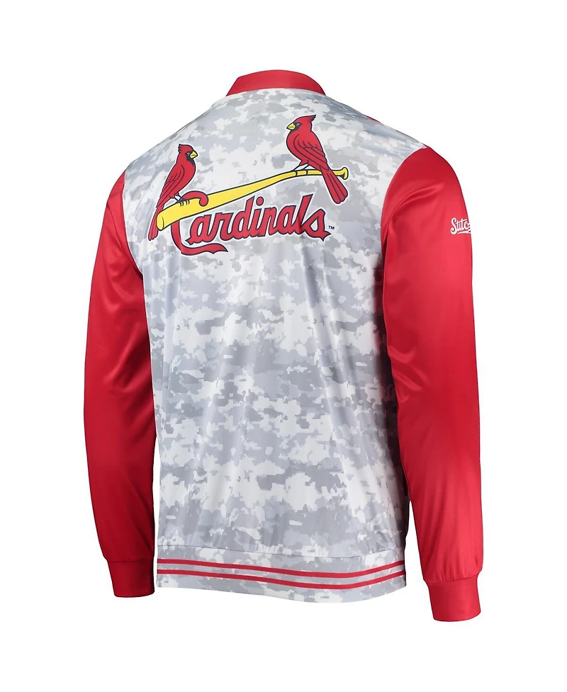Men's Stitches Red St. Louis Cardinals Camo Full-Zip Jacket