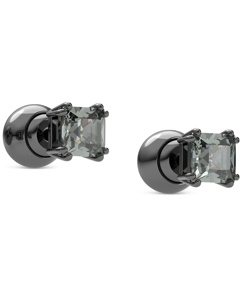 Swarovski Black-Tone Millenia Crystal Stud Earrings