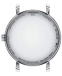 Tissot Women's Swiss Everytime Green Faux Leather Strap Watch 34mm